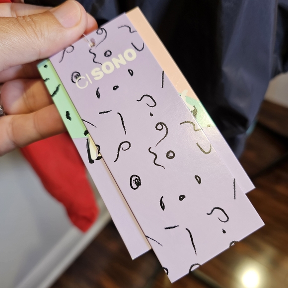 NWT CISono red black white raglan sleeves light windbreaker jacket M US - Picture 6 of 10